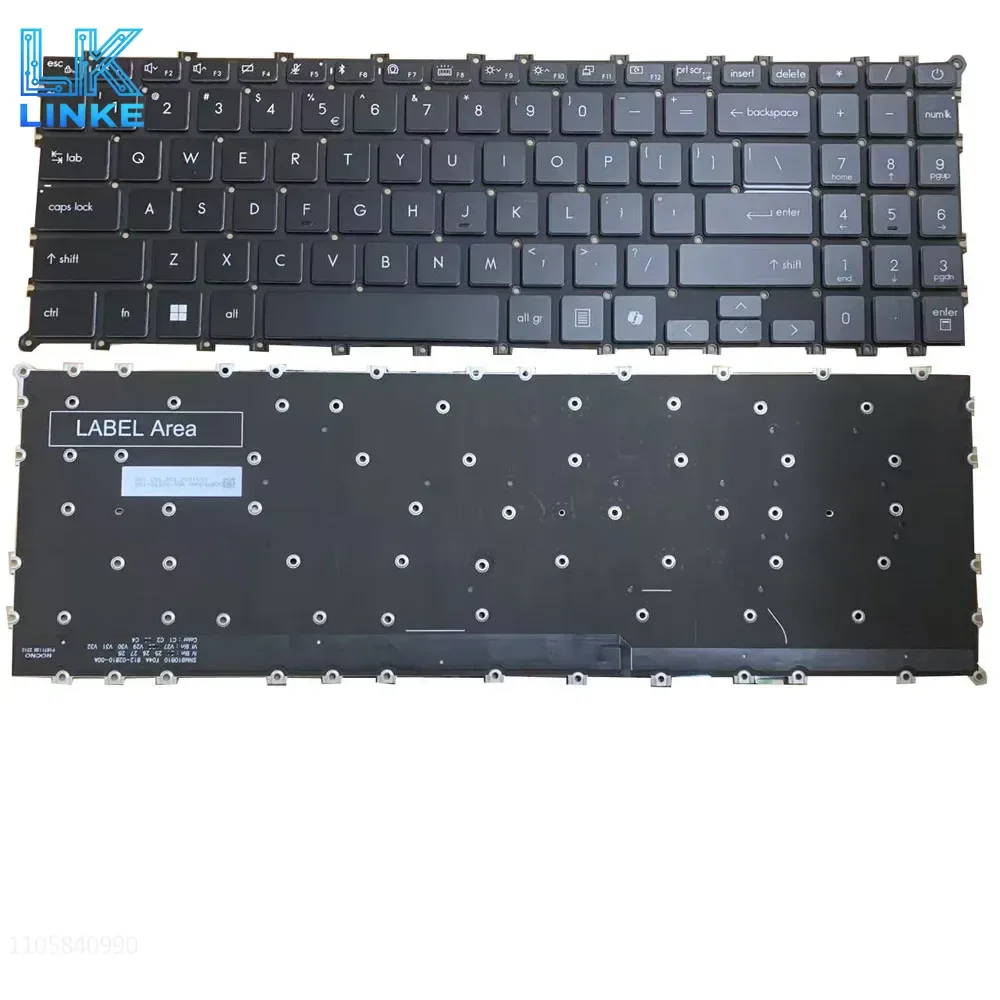 Black Laptop Backlit Keyboard For MSI VenturePro A15 / A16 / A17 AI+ A3HW A3HWFG A3HWEG English US No Frame New