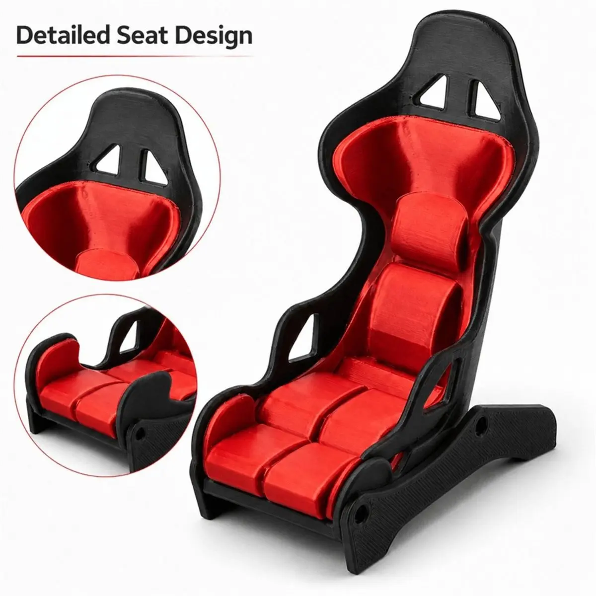 Racing Seat Shaped Phone Stand,Sports Car Style Desktop Phone Holder,Desk Decor Phone Bracket for Smartphone