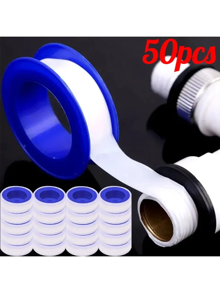 Ruban d'étanchéité étanche pour arrêter les fuites de plomberie, 12mm, pour tuyaux de gaz, filetage d'étanchéité haute pression, ruban Ptfe de 1/2 pouces, ruban téflonning