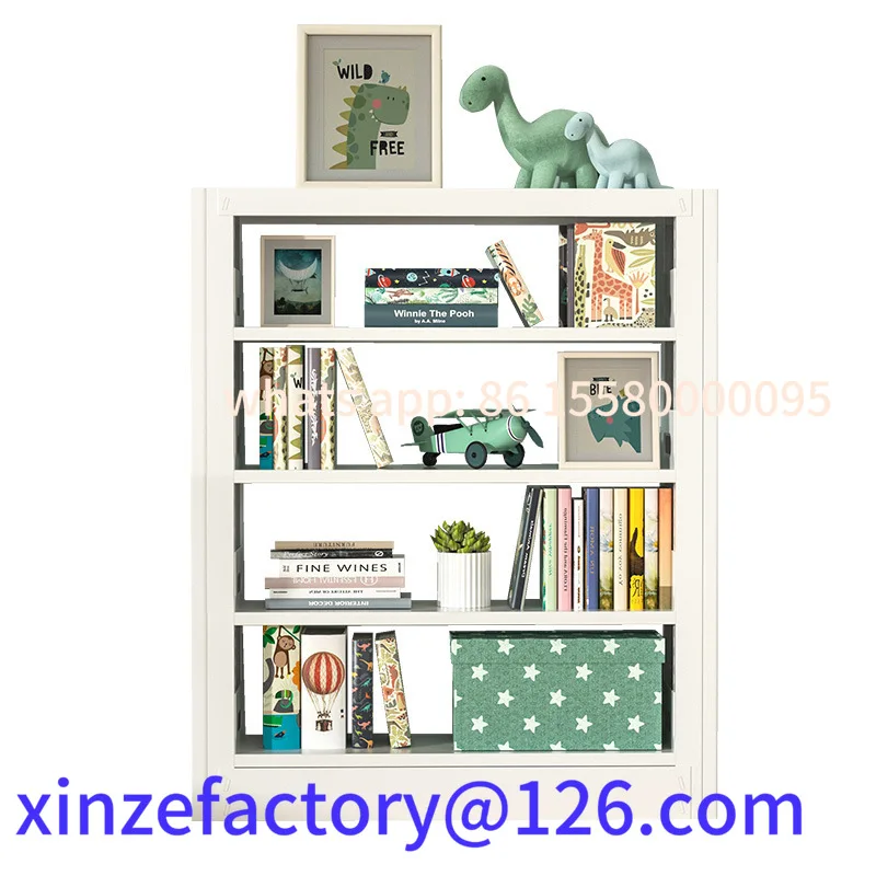 Customizable Home Steel Children's Bookshelf Small Storage