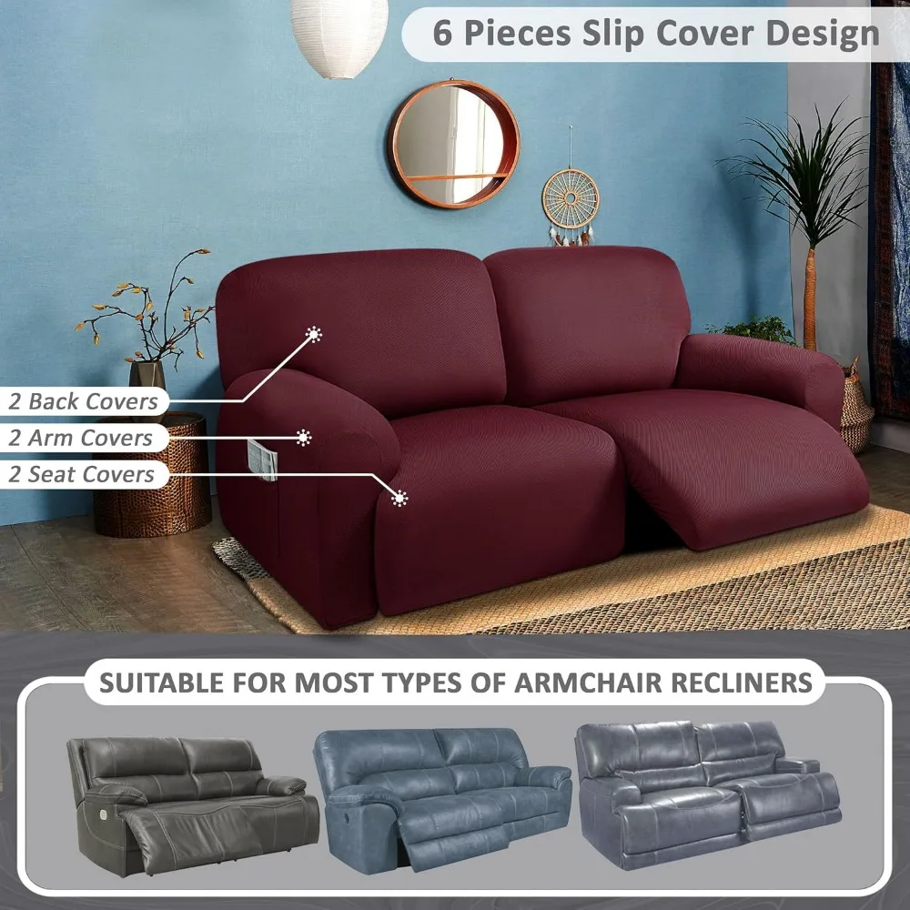 Extra large 75" - 100", canapé inclinable 2 places, siège d'amour inclinable extra large S