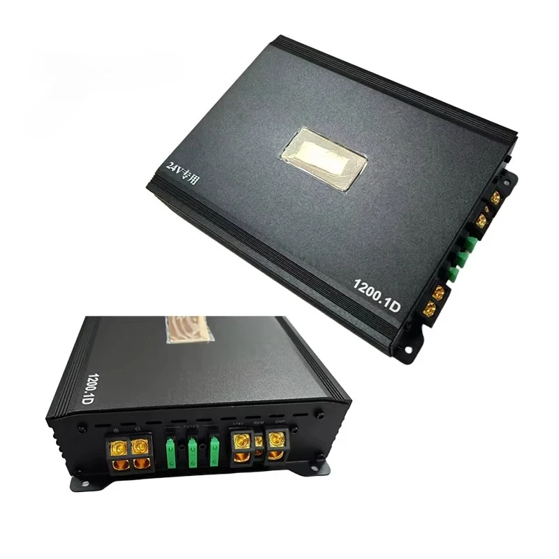 

Wholesale 24V Monoblack 1200W 1-Channel Class D Car Audio Amplifier Full Range for Car Entertainment