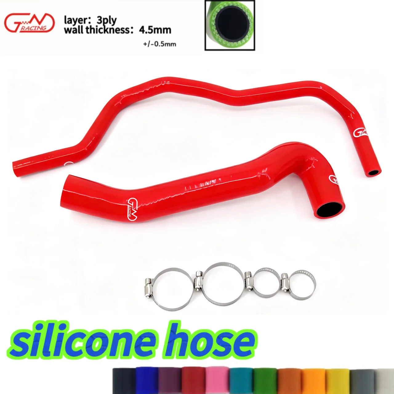Kit de abrazaderas de mangueras de radiador de silicona para Audi A3 S3 8L 8N/Seat Leon MK1 Cupra R/225HP 1,8 T