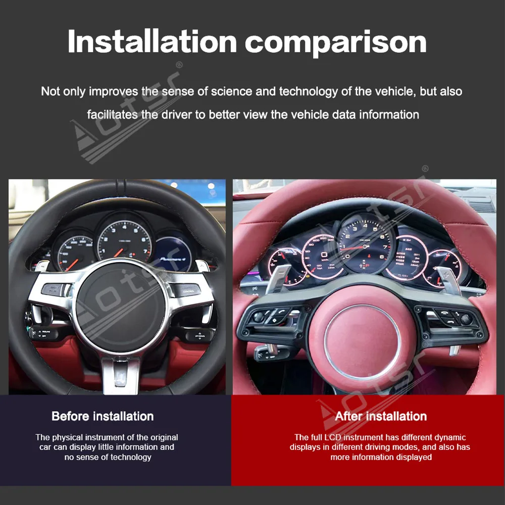 LCD Instrument Panel Speedometer Car Dashboard Display Screen For Porsche Panamera 2010-2016 Virtual Cockpit Digital Cluster