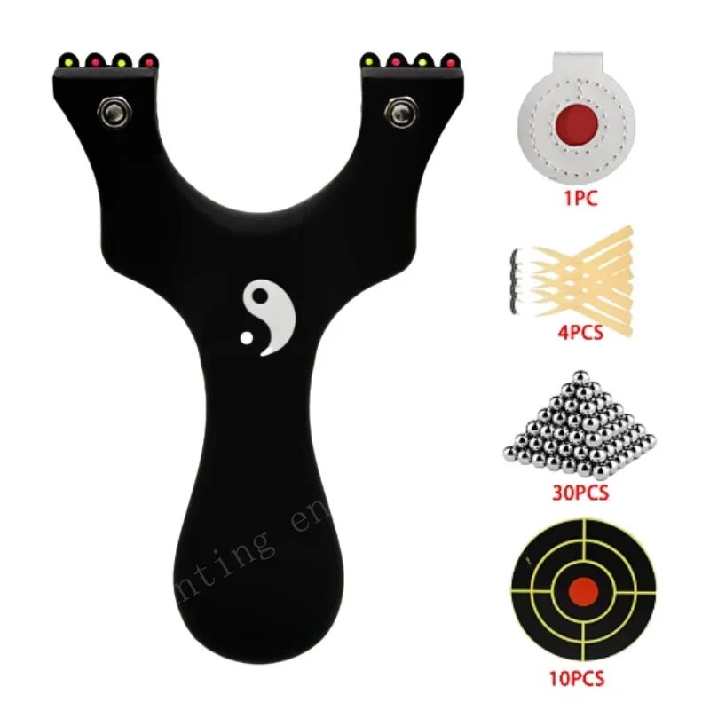 

Outdoor Hunting Resin Shooter with Flat Rubber Band Shooting Shooter Entertainment Accessories Toy Hunting