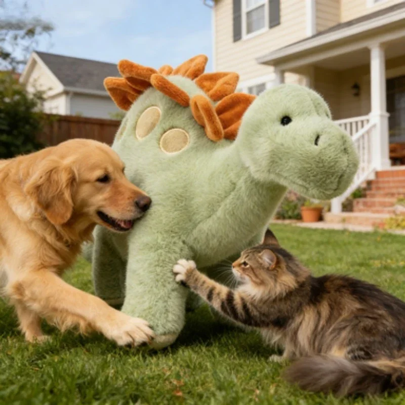 

KEEHOME 1pc 15.75inch/15.75-inch Dinosaur Plush Toy Suitable for Dogs & Cats, Soft Dragon Stuffed, Cuddly Pillow for Bedtime Companion