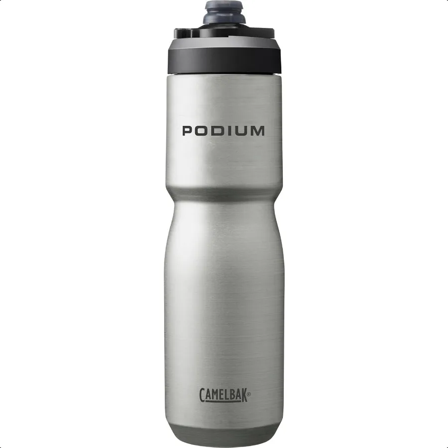 

Podium Steel Insulated Stainl Steel Bike Water Bottle for Cycling Fitn Sports Fits Most Bike Cages 22oz Stainl