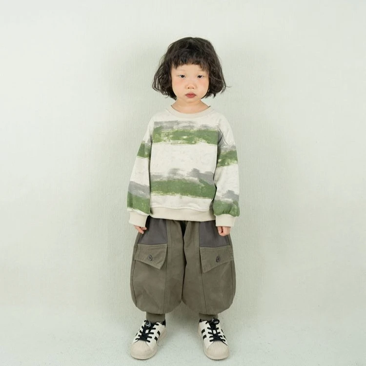 Pants 2026 Spring and Autumn New Children's Clothing Korean Style Boys and Girls Fashion Pocket Loose Bunched Harem Pants