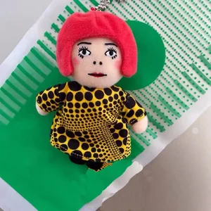 Hazır, başla! Puantiyeli Peluş Anahtarlık, Kolye çanta, Hediye, oyuncak, Yayoi Kusama, YAYOİ KUSAMA, yepyeni, 12 inç Oyuncakların ilk 10 satışı-puantiyeli-no. 9