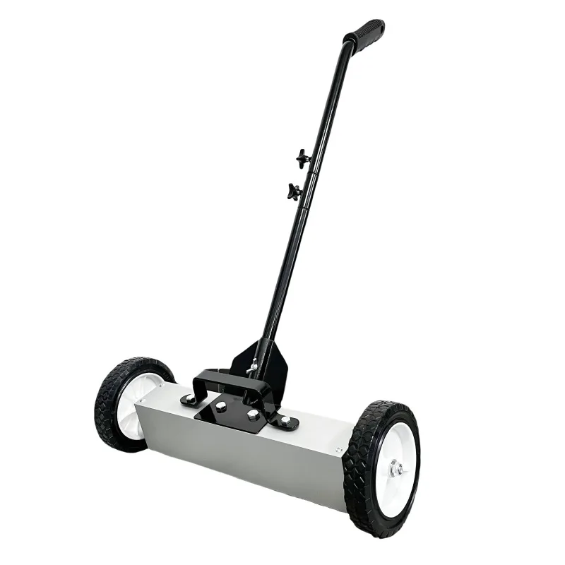 Magnetic picker workshop push iron suction cleaning cart iron filings iron removal truck ground magnetic scavenger picker