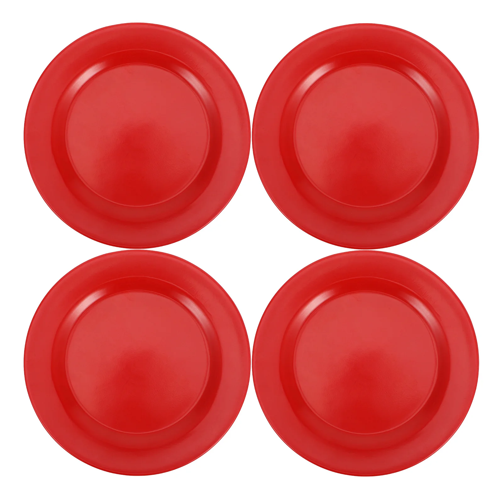 

4pcs Melamine Dinnerware Set Sophisticated Porcelain Design Heat Resistant Lightweight Red Reusable Plastic for Family