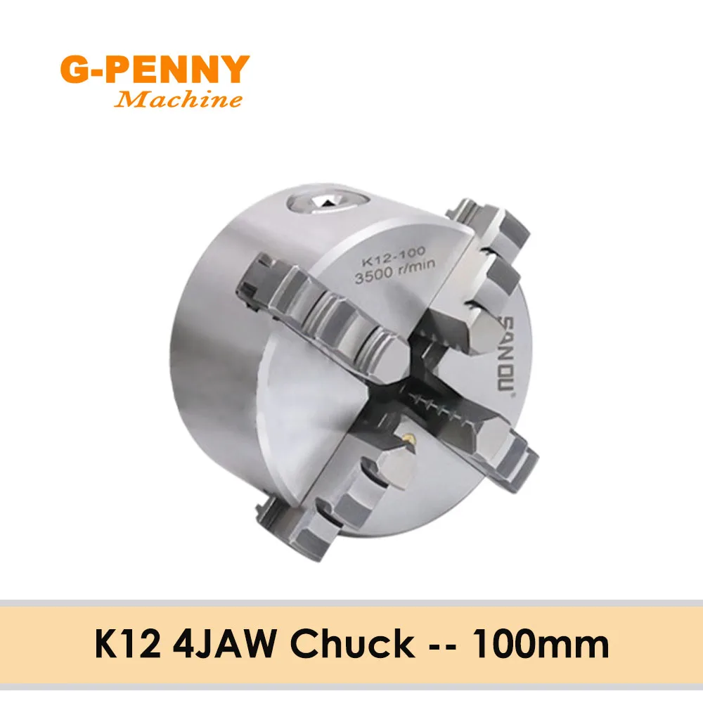 

SANOU K12 4Jaw 100mm Chuck Self-centering manual chuck for cnc engraving milling machine