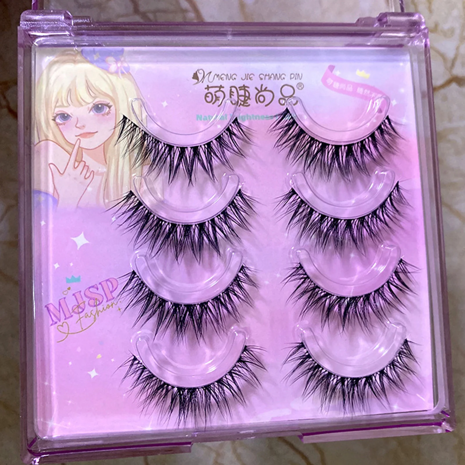 3d falso vison cílios postiços tiras completas macio natural estilo europeu fofo grosso extensões de cílios para mulheres maquiagem diária