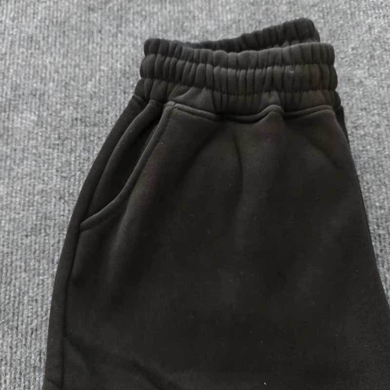 No logo Men's Casual Pants Multiple Pockets American Style Work Pants Women Low Waist Belted Straight Leg Wide Leg Pants