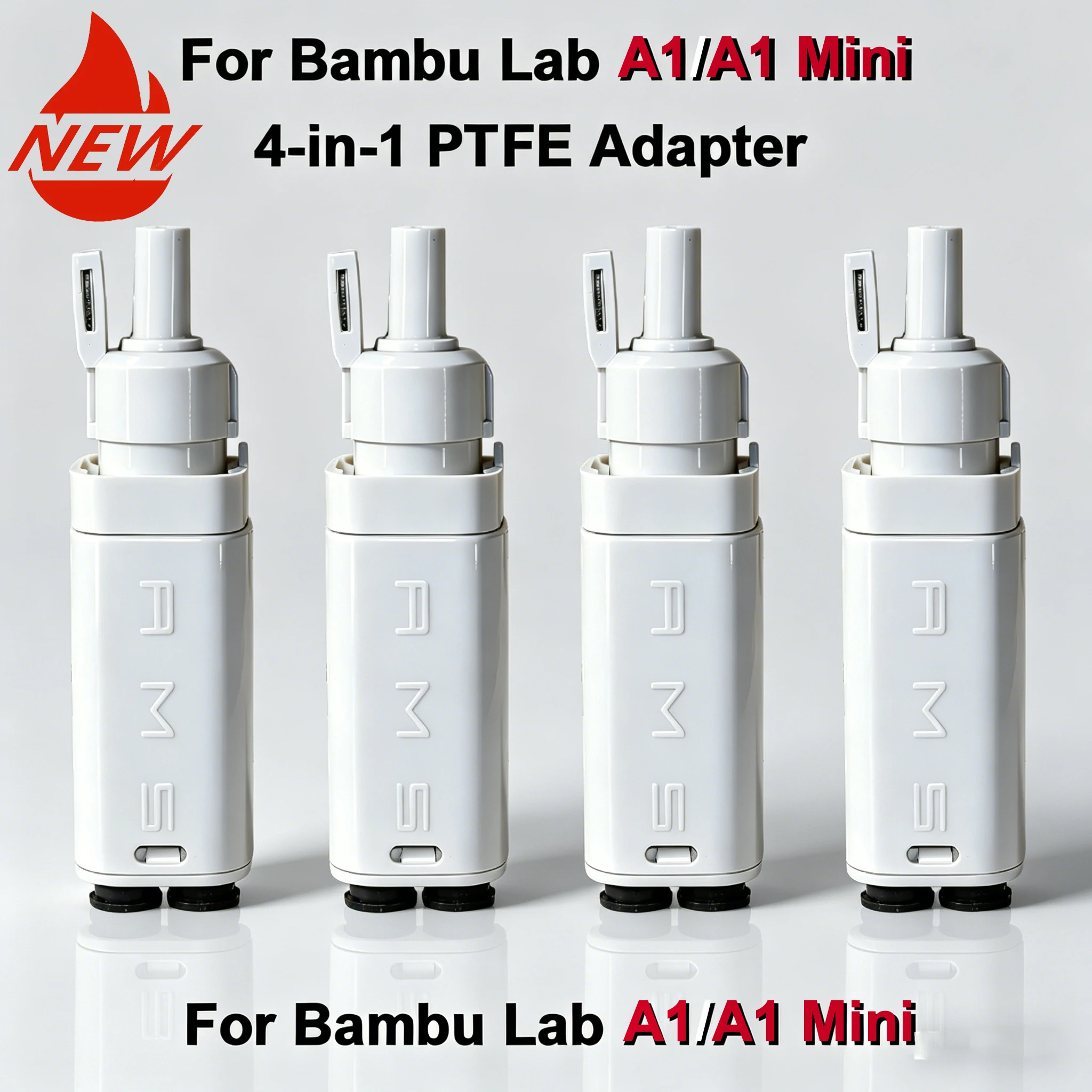 

Адаптер PTFE 4-в-1 для 3D-принтеров Bambu Lab A1/A1 Mini AMS Lite, 5-позиционный разветвитель для филамента