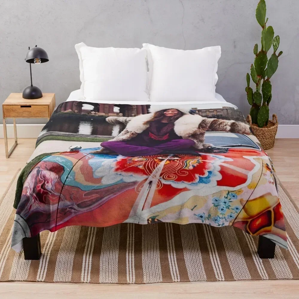 Janis Joplin Throw Blanket Warm blankets and throws Blankets