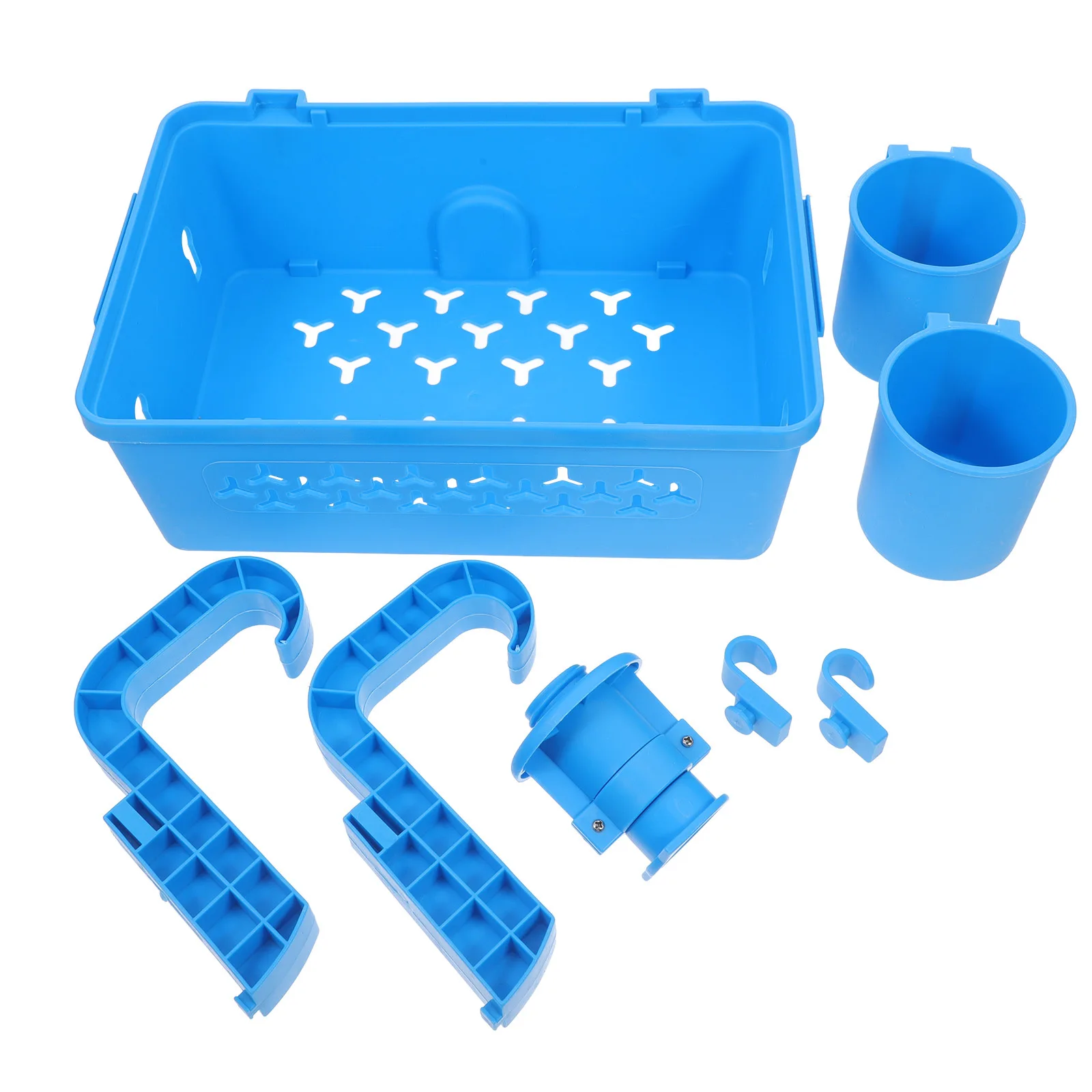 

Outdoor Pool Side Hanging Storage Basket Stylish Detachable Organizer for Towels and Accessories Durable Container