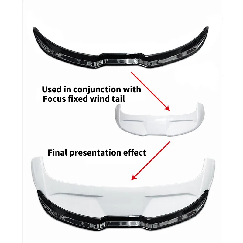 Rear Roof Trunk Wings For Ford Focus MK4 Hatchback ST-line 2019-2024 Spoiler Diffuser Tail Fin Accessories Body kits Tuning view 2