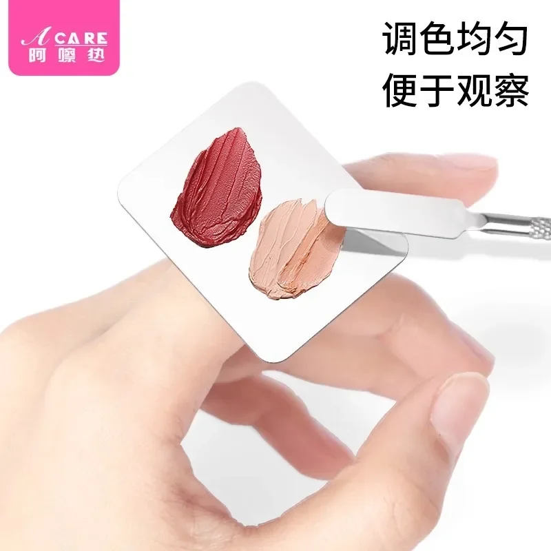 DX01/Palette/A1PQ3-Easy to Use Liquid Foundation Palette Nail Makeup Tuning Knife Stick Portable with Hole Makeup Artist