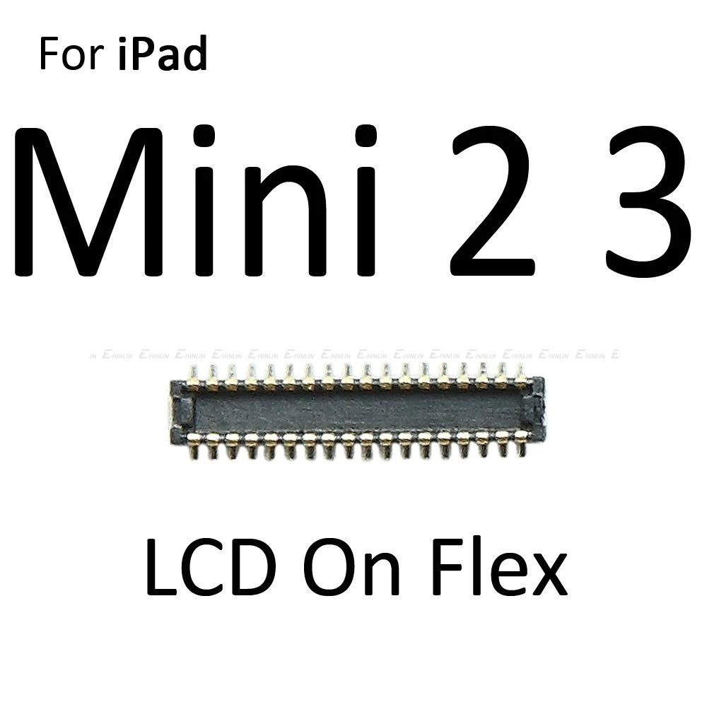 Touch Digiziter LCD Display Screen FPC Connector On Flex Motherboard Board For iPad mini 1 2 3 4 5