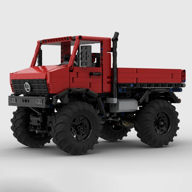 

Конструктор MOC U437: Ретро-трактор с прицепом, модель для самостоятельной сборки, креативная игрушка для детей, подарок на день рождения, технологические блоки