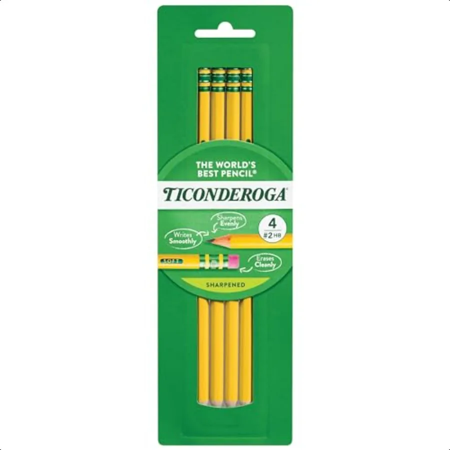 

Карандаши WoodCased PreSharpened 2 HB Soft Yellow, 4 шт.