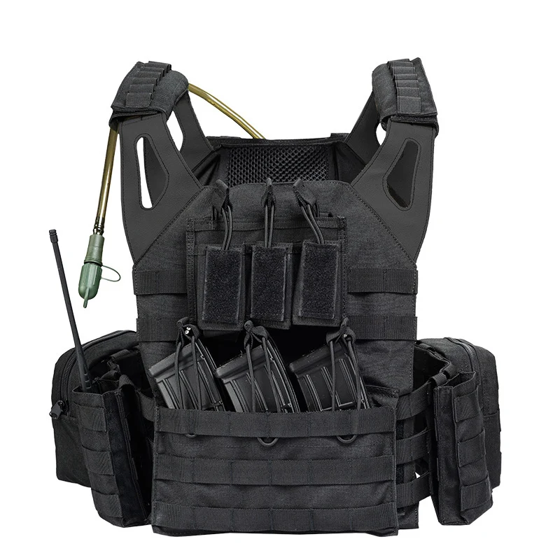 YAKEDA 8141 Tactical Vest Outdoor Hunting Plate Carrier，Quick Release Protective Adjustable Vest Airsoft Carrier