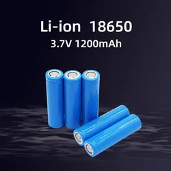 18650 3.7V 1200mAh Rechargeable Lithium Battery 18650 Suitable for Small Fan Flashlight Battery