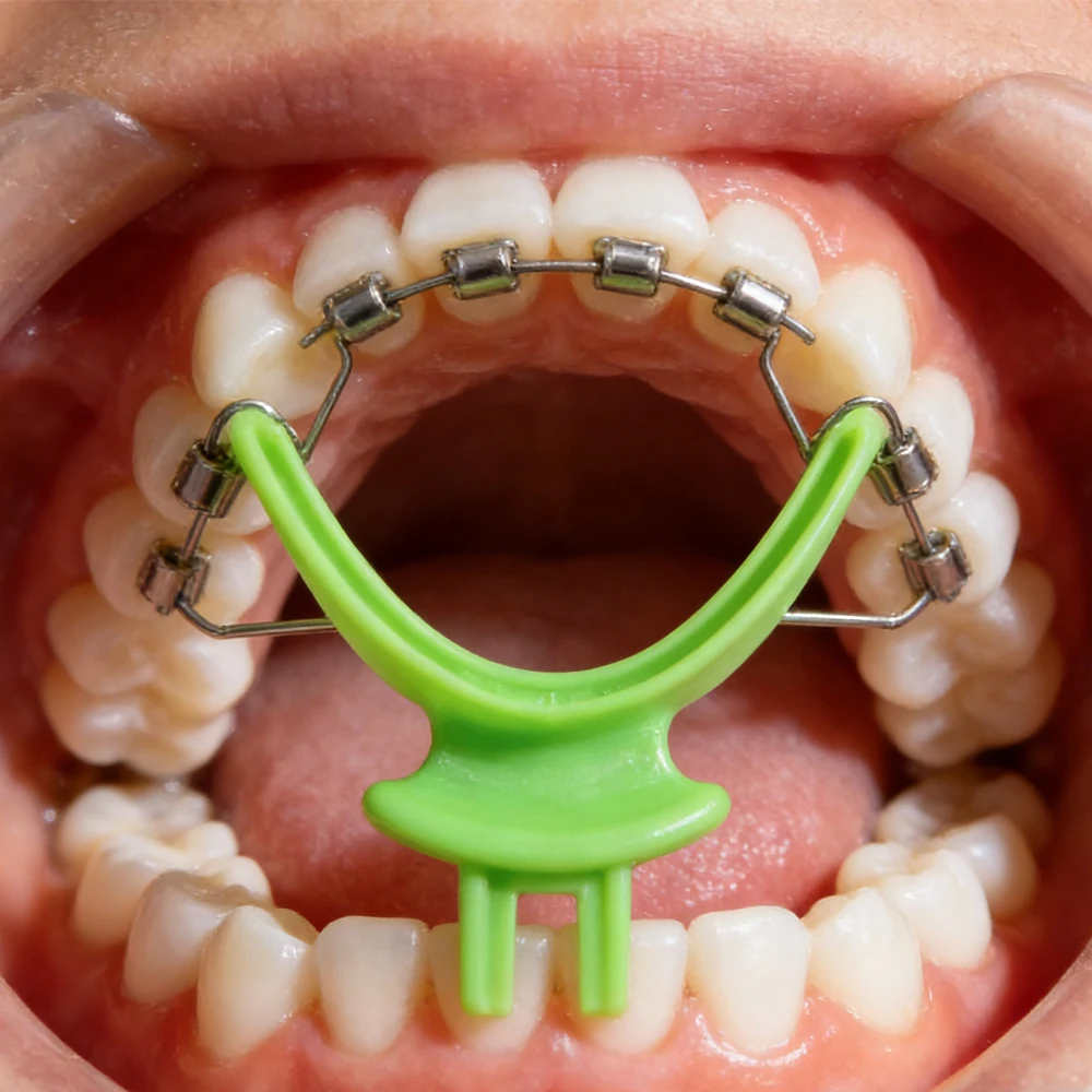 

Dental Occlusal Record Trays 7Pcs Reusable Plastic for Bite Registration Articulator Lab Use