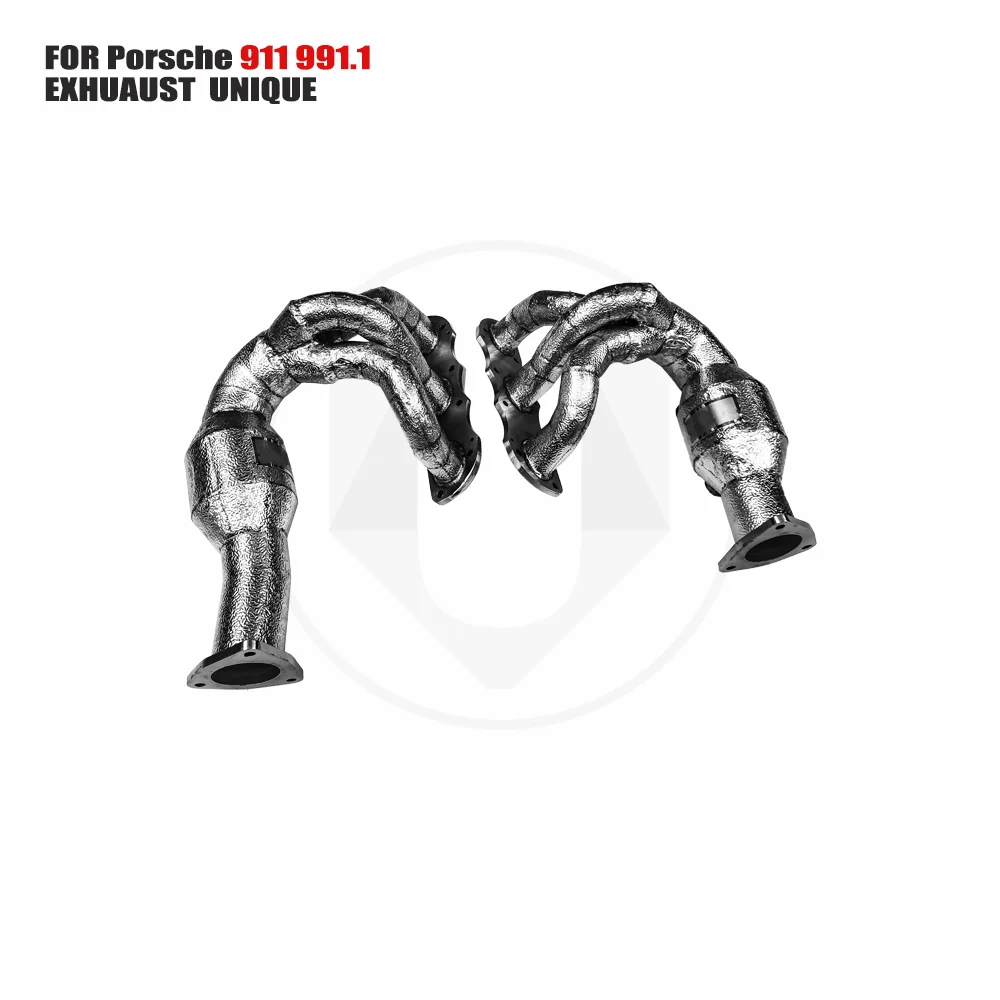 

UNIQUE Exhaust System High Flow Performance Downpipe for Porsche 911 991.1 2012 - 2015 With Heat Shield OPF Middle Pipe