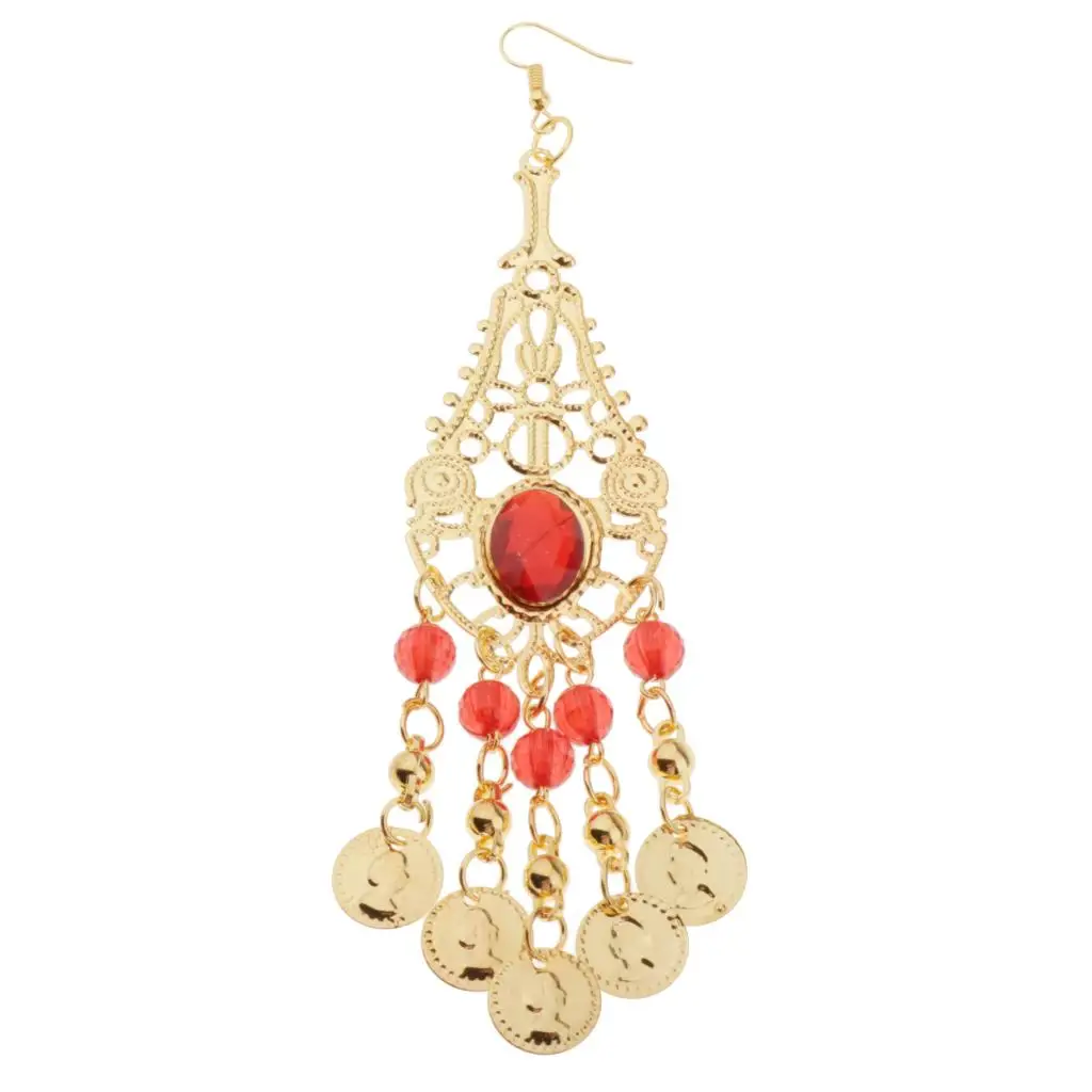 Belly Dance Hook Earring Decoration Hand Chain Jewelry Set for Bellydance Outfit Halloween
