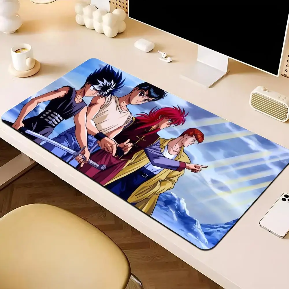 YuYu Hakusho Mouse Pad E-sports players game teclado XXL Large Computer Laptop Non-slip Keyboard Desk Mat Computer Game CS lol