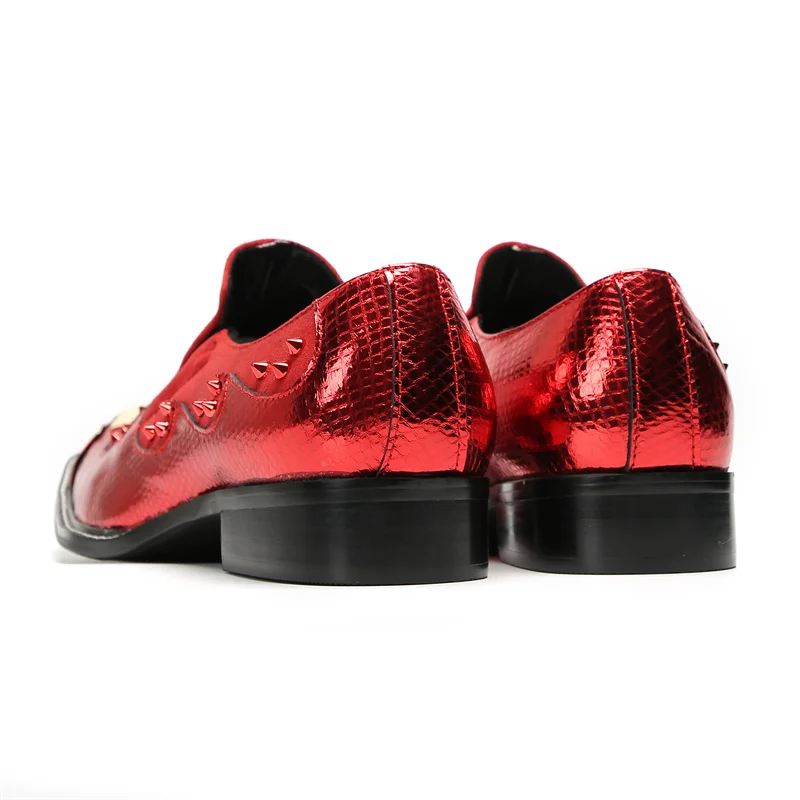BOARD Frühling Herbst Schuhe für Männer Metalle Hut Quadratischer Kopf Kommerzielle Angelegenheiten Sozialisieren RUHLEDER Hochzeit Herrenschuhe – Detail 8
