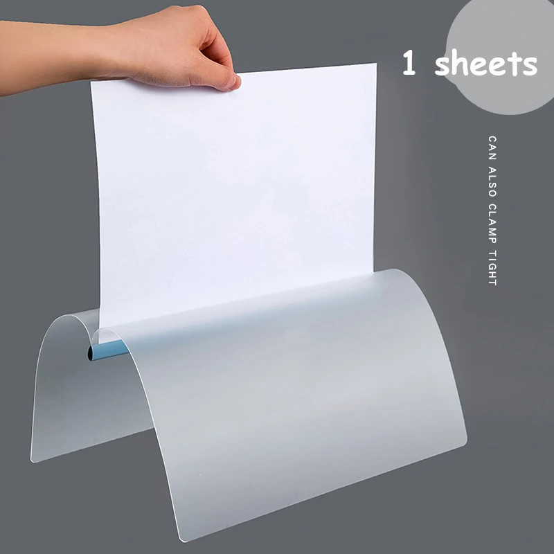 File Organizer 10pcs A4 File Folders Pull Rod Clamp Test Paper Clamp Data File Storage Plastic Water Droplet Type Document Bag
