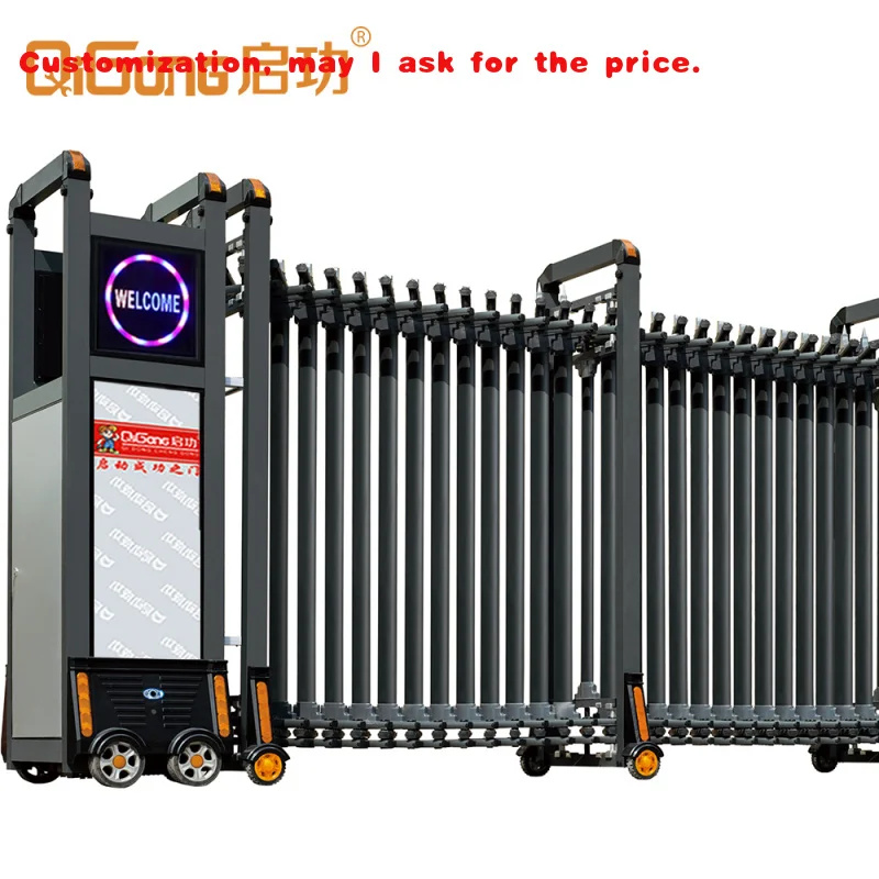 custom.Sliding Folding Fashionable Security Fabricated Steel with Nice Aluminum Automatic Retractable QG-L1723