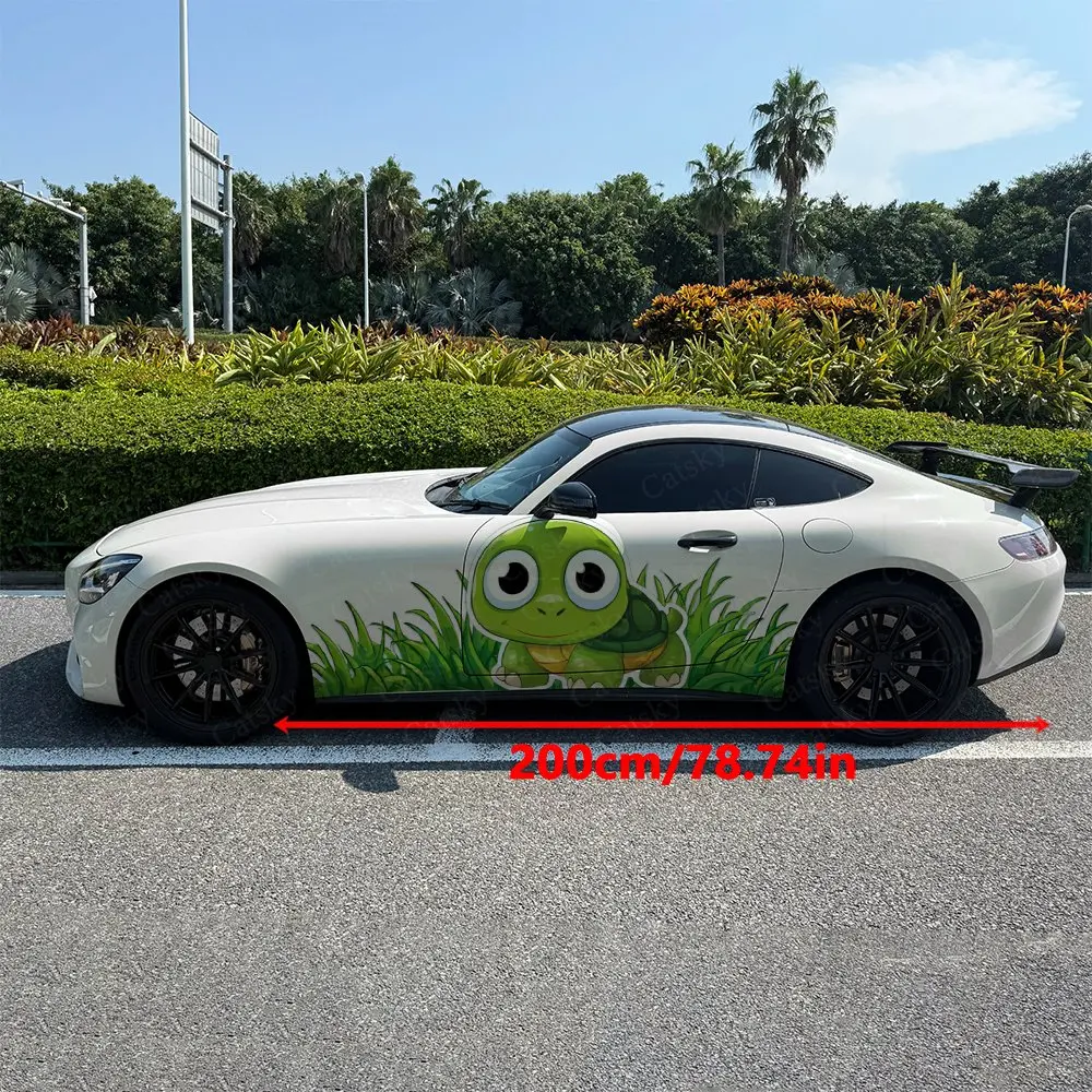The Turtle On The Grass Car Sticker Full Body Decal Decoration Covering Scratches Protect Car Sticker Waterproof Car Vinyl Wraps