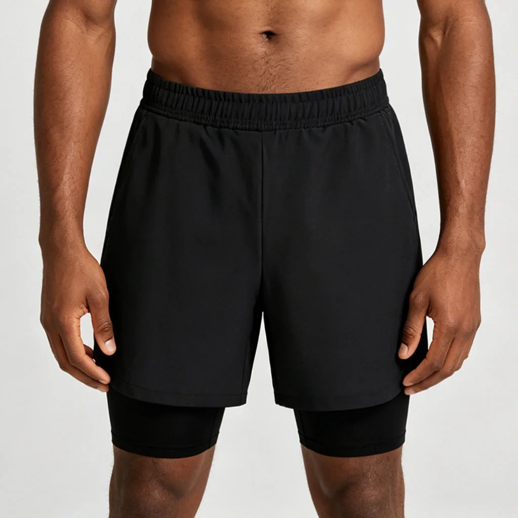 

2026 Fashion Men's Sports Shorts Lightweight Ice Silk Quick-Dry Three-Point Fitness Training Shorts
