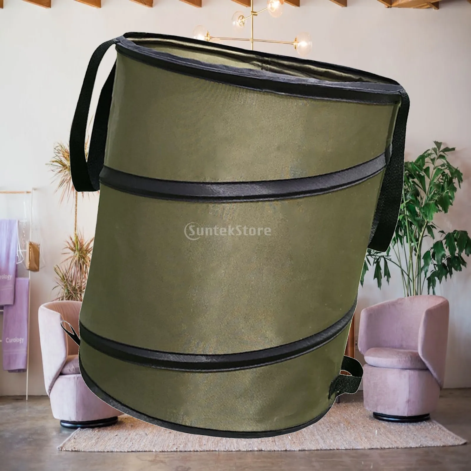 Bin Container Reusable And Collapsible Garden Bags for Garbage Collection