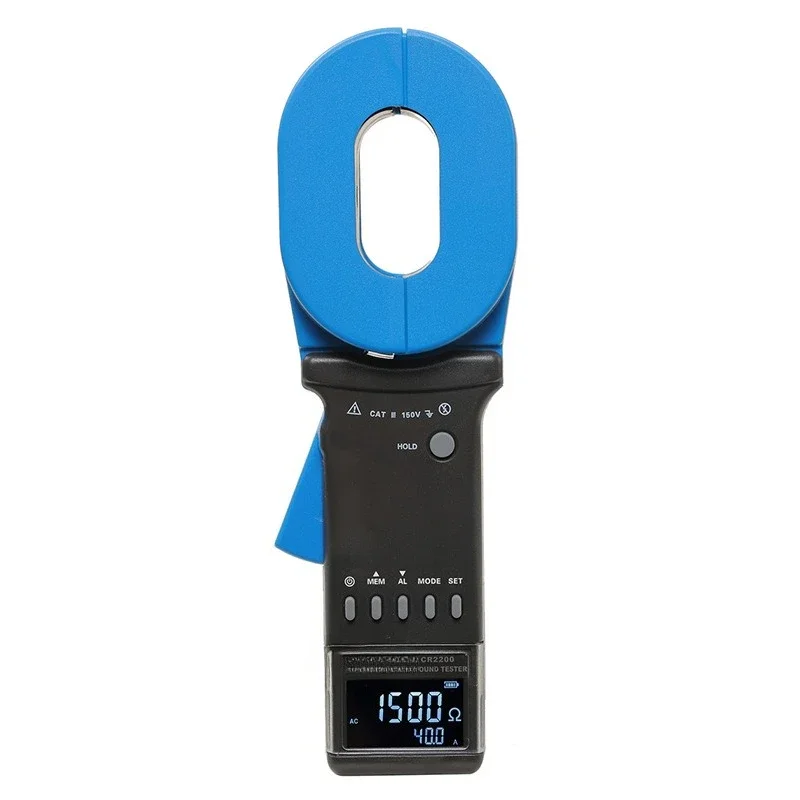 Clamp Grounding Resistance Tester, Loop Resistance Tester 1uA Grounding Resistance Tester