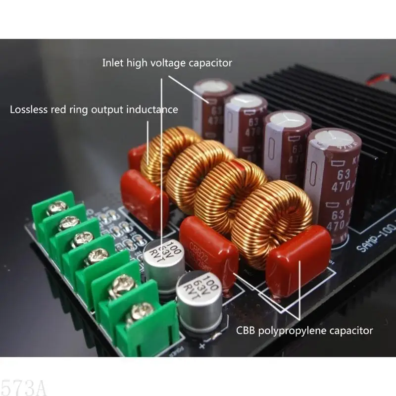 573A TPA3255 Hifi Stereo 300WX2 Class D Усилитель Digital 2 Channel 600W Power Board для докладчика домашнего кинотеатра