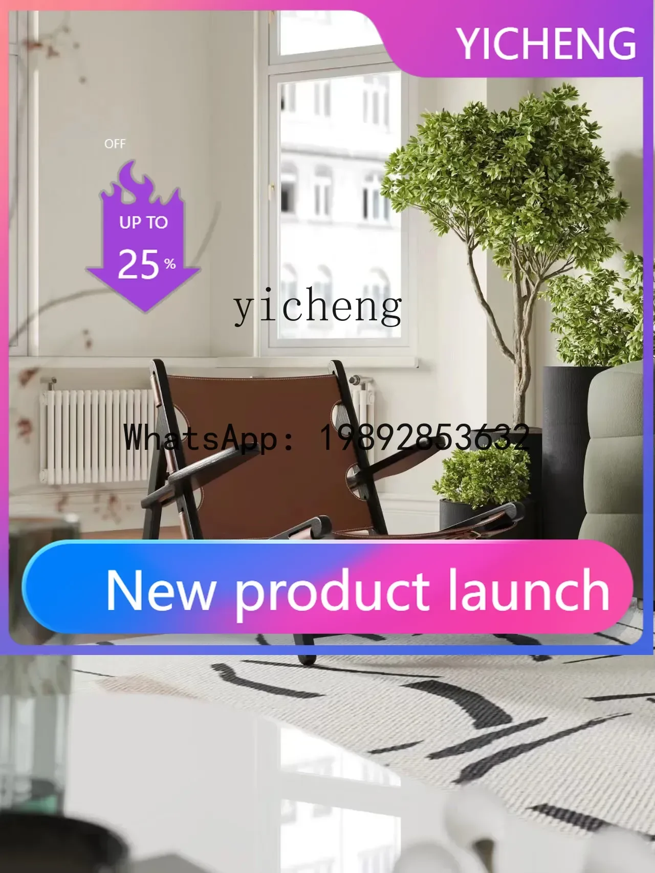 

6 Living Room Lazy Single-Seat Sofa Chair Light Luxury Saddle Leather Recliner Designed by a Maestro Sofa Chair