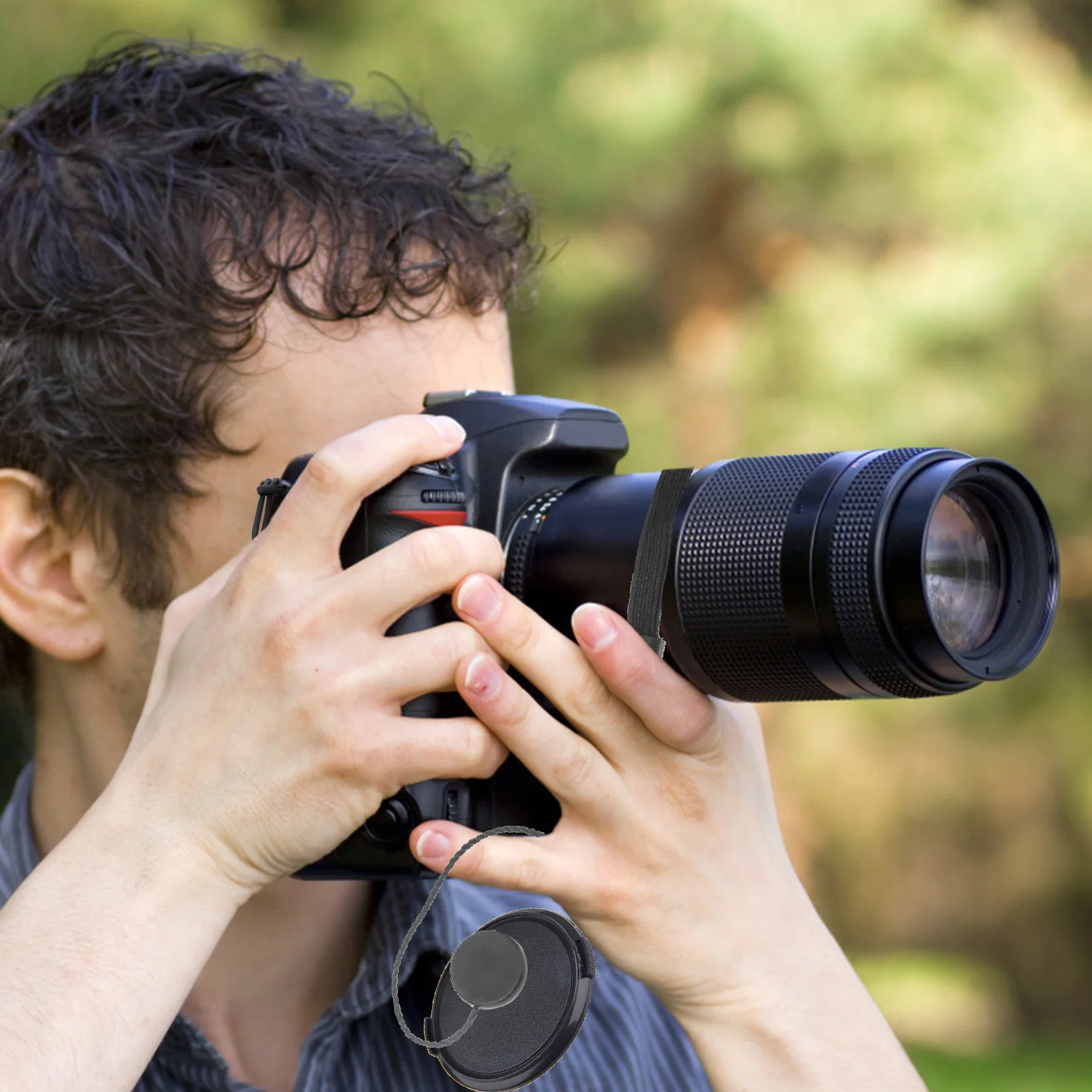 

MERRYHAPY 20pcs Camera Lens Caps Leash Holder Elastic Neck Strap for Photography Gear Accessory