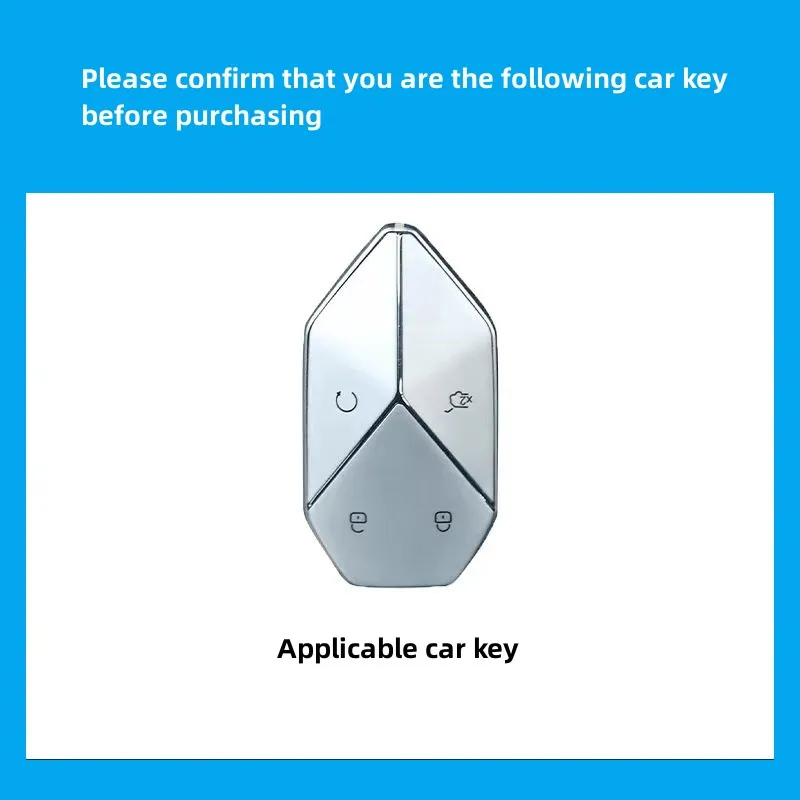 Alloy Car Key Protection Case Anti-fall Protection Cover For BYD Leopard 5 FangChengBao 5 2023 2024 Car Accessories