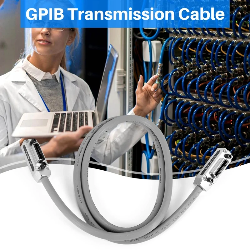 1 قطعة IEEE488 خط GPIB اتصال اللوحة الأم كابل التحكم الصناعي 1.5 متر
