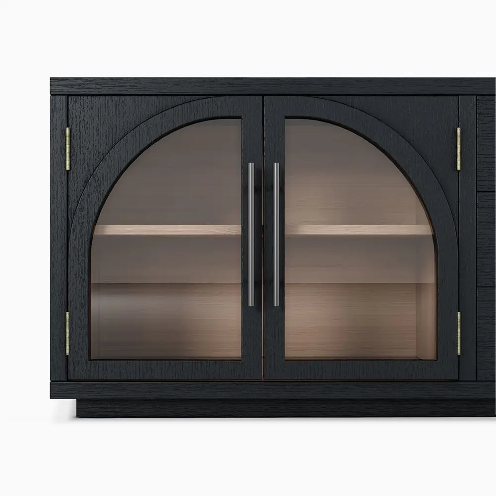 

double cabinet design 70 inch wooden TV cabinet