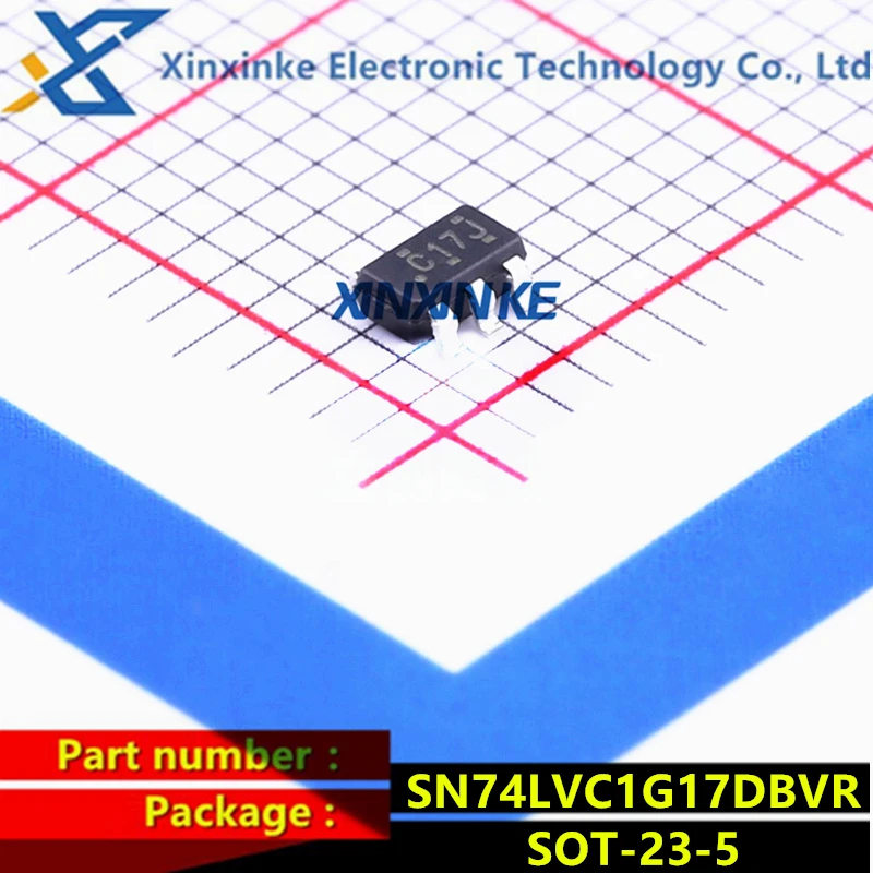 SN74LVC1G17DBVR SOT-23-5 Mark:C17J C17* Buffers & Line Drivers Single Schmitt-Trgr Logic ICs Brand New Original