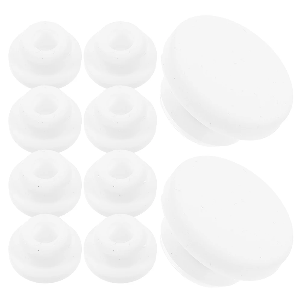 

10 Pcs Wash Basin Sealing Cover Bathroom Sink Overflow Drain Trim Ring Plastic Long Lasting Effective Seal Easy Installation