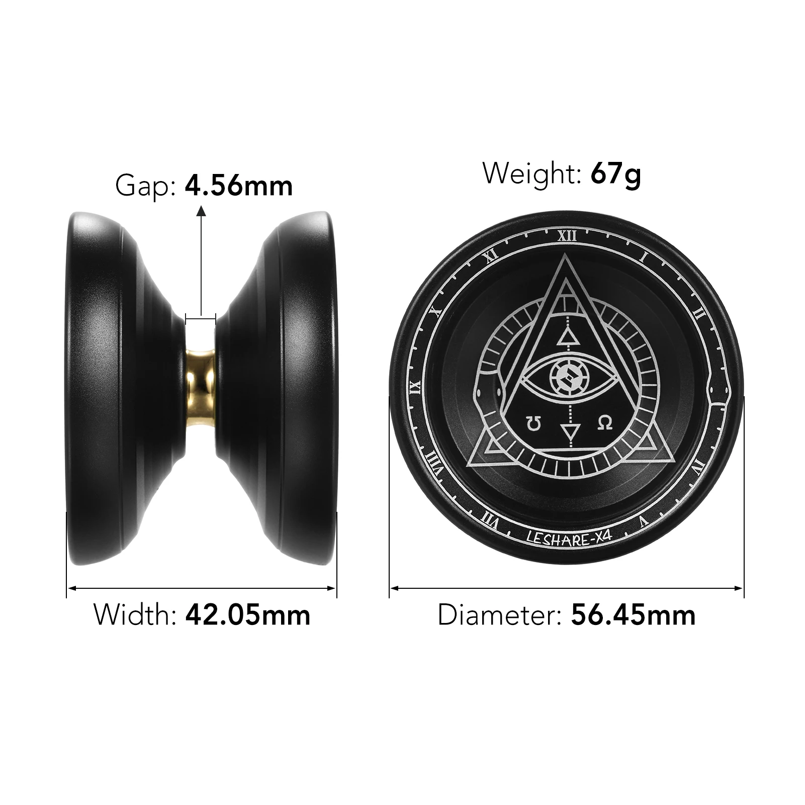 Professional Yoyo Competitive Aluminum Yoyo Ball Yo Yo Gift with Strings and Glove aluminum yoyo ball