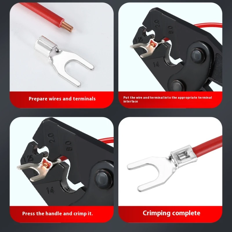 Imagem -05 - Crimper Plier tipo Ratchet Terminal Bare Crimping Alicates ot ut Crimping Tool Terminal Elétrico 1.5-16 Mm2 Hs16