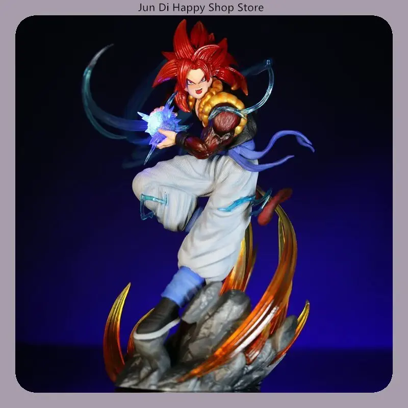 Dragon Ball Super Saiyajin 4 Gogeta Aura Version Leuchtende Szene 25 cm Anime Figur Statue Desktop Dekoration Geschenk ​